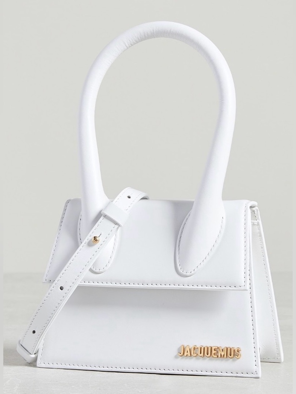 Jacquemus White Le Chiquito Moyen Bag